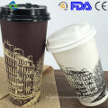 single wall paper cups sleeve and lids_customized logo coffee cups_paper cups for hot drink